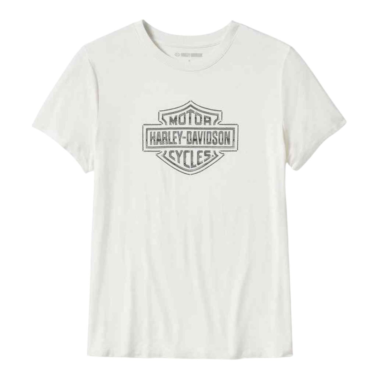 ESSENTIAL BLING CREW NECK TEE - WHITE