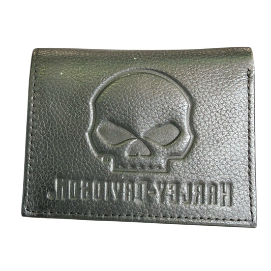 SKULL EMBOSSED TRIFOLD
