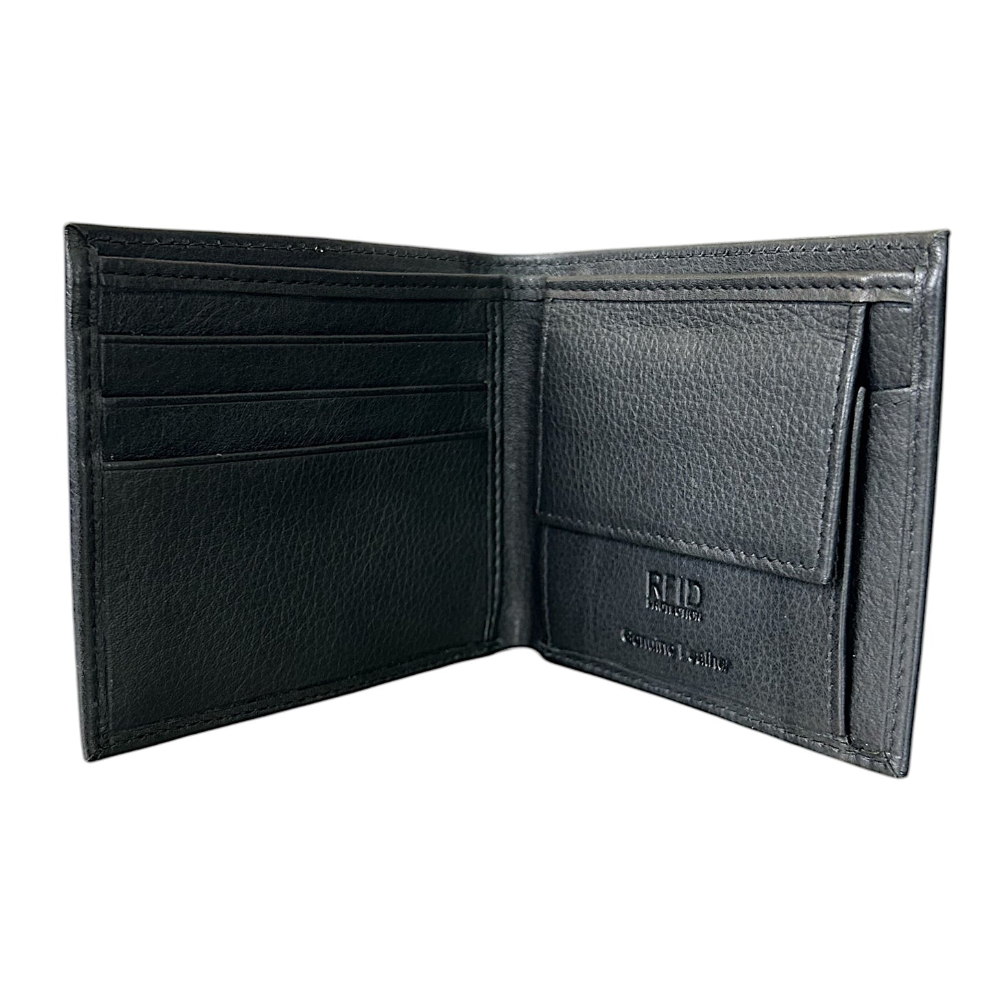 SKULL EMBOSSED POCKETED BILLFOLD