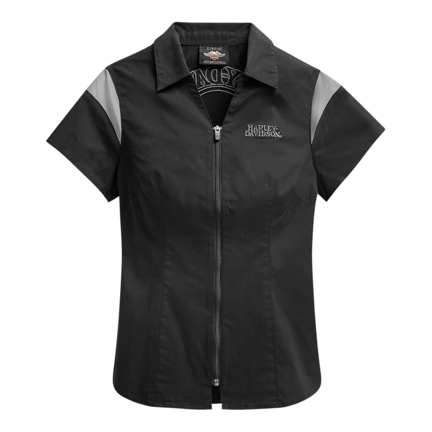 WILLIE G LOGO ZIP-FRONT SKULL - BLACK