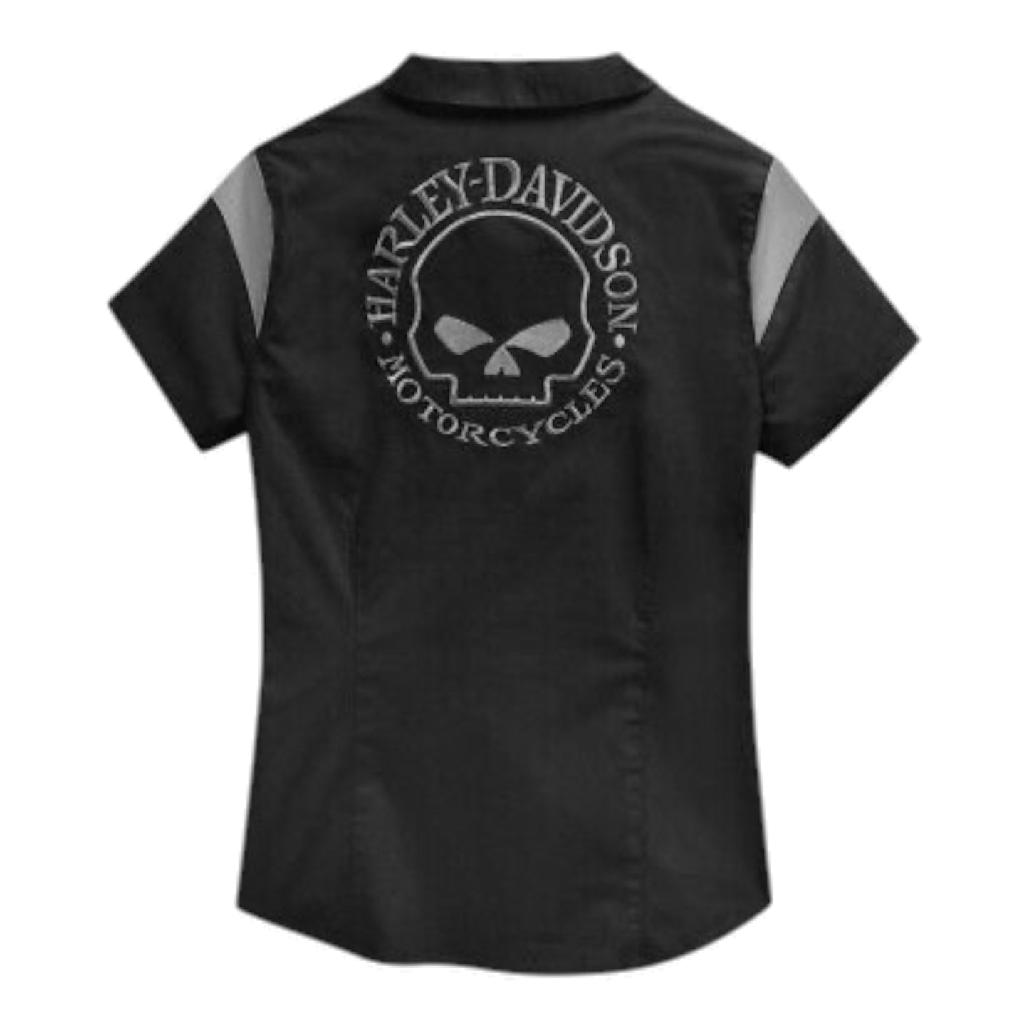 WILLIE G LOGO ZIP-FRONT SKULL - BLACK