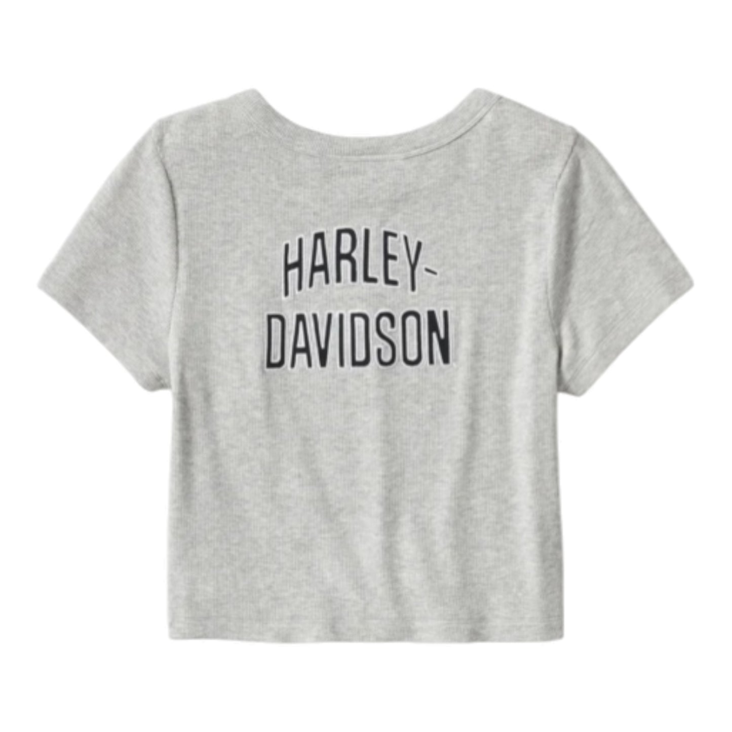 TEE-KNIT, CROPPED - LIGHT HEATHER GREY