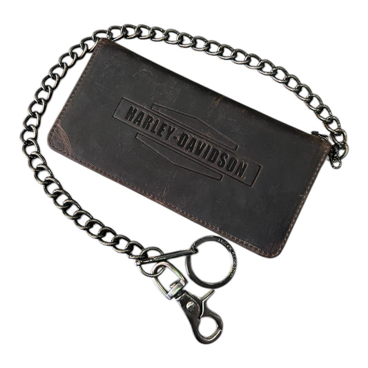CRAZY HORSE BIKER BIFOLD TALL BROWN