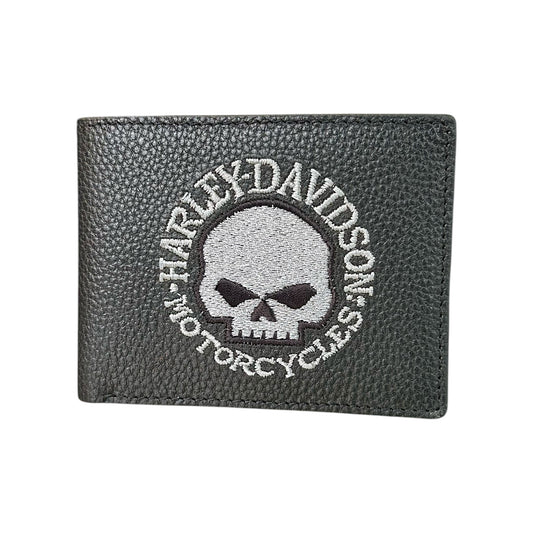 BILLFOLD WILLIE G SKULL EMBROIDERY