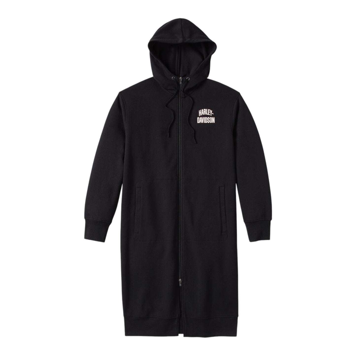 ESSENTIAL FLEECE FULL ZIP DUSTER - BLACK