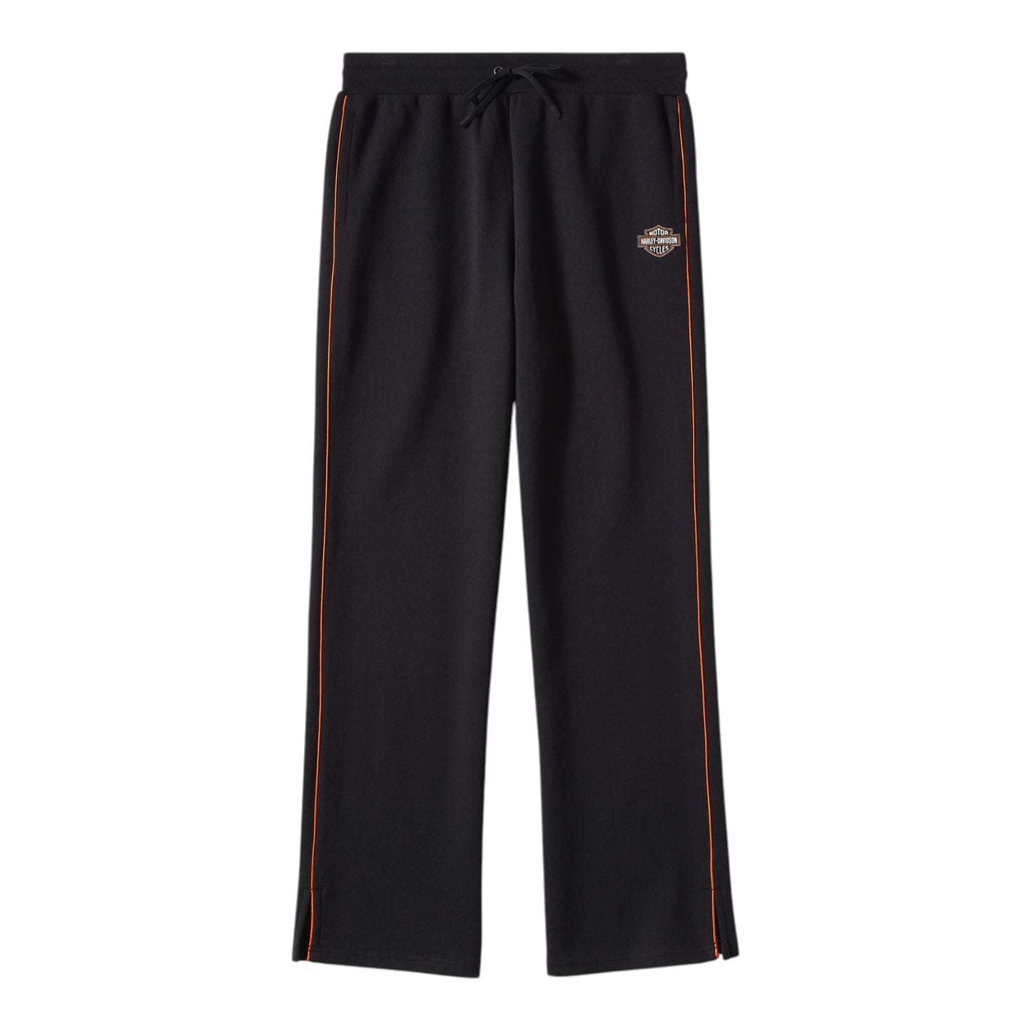 ESSENTIAL FLEECE WIDE LEG PANT - BLACK