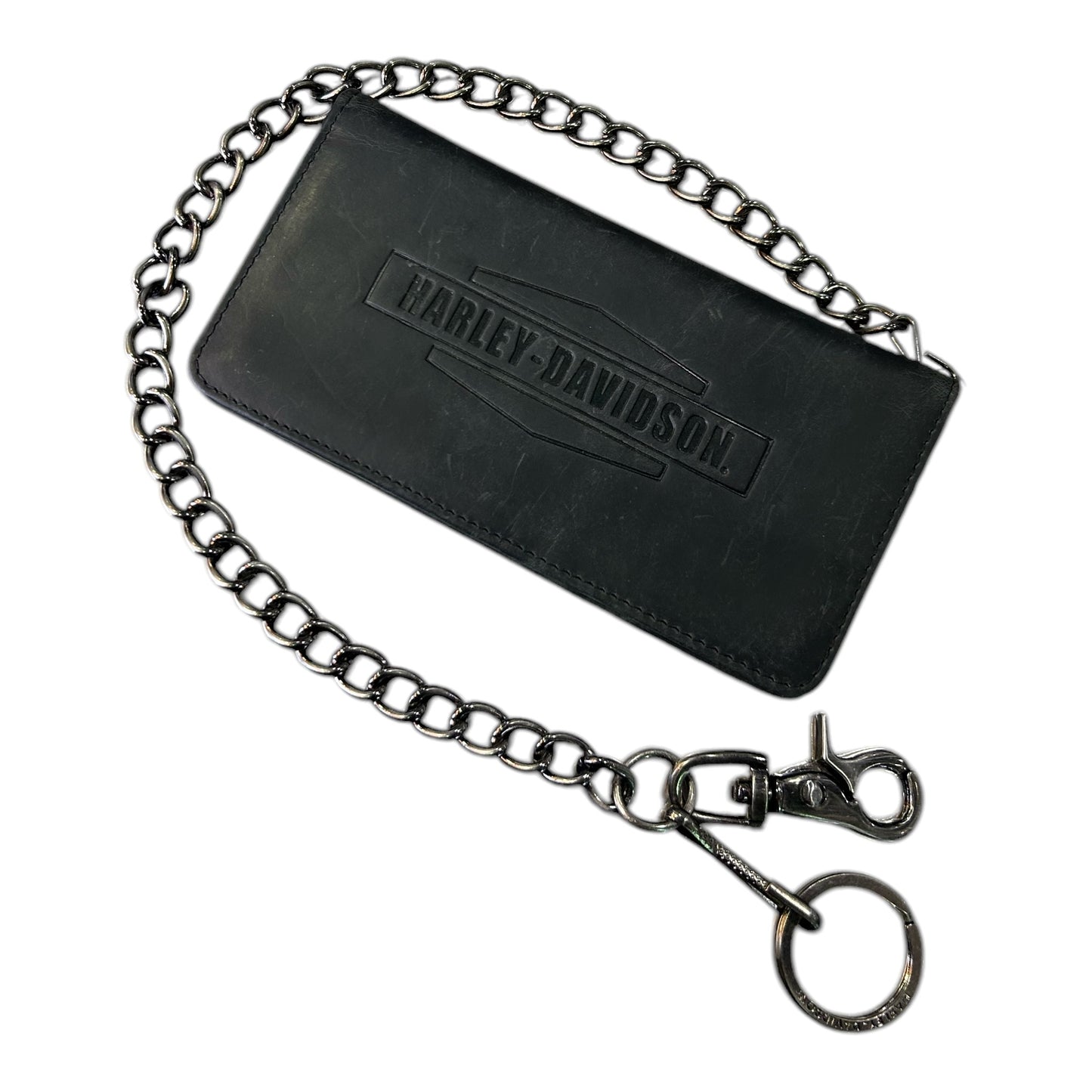 CRAZY HORSE BIKER BIFOLD TALL BLK