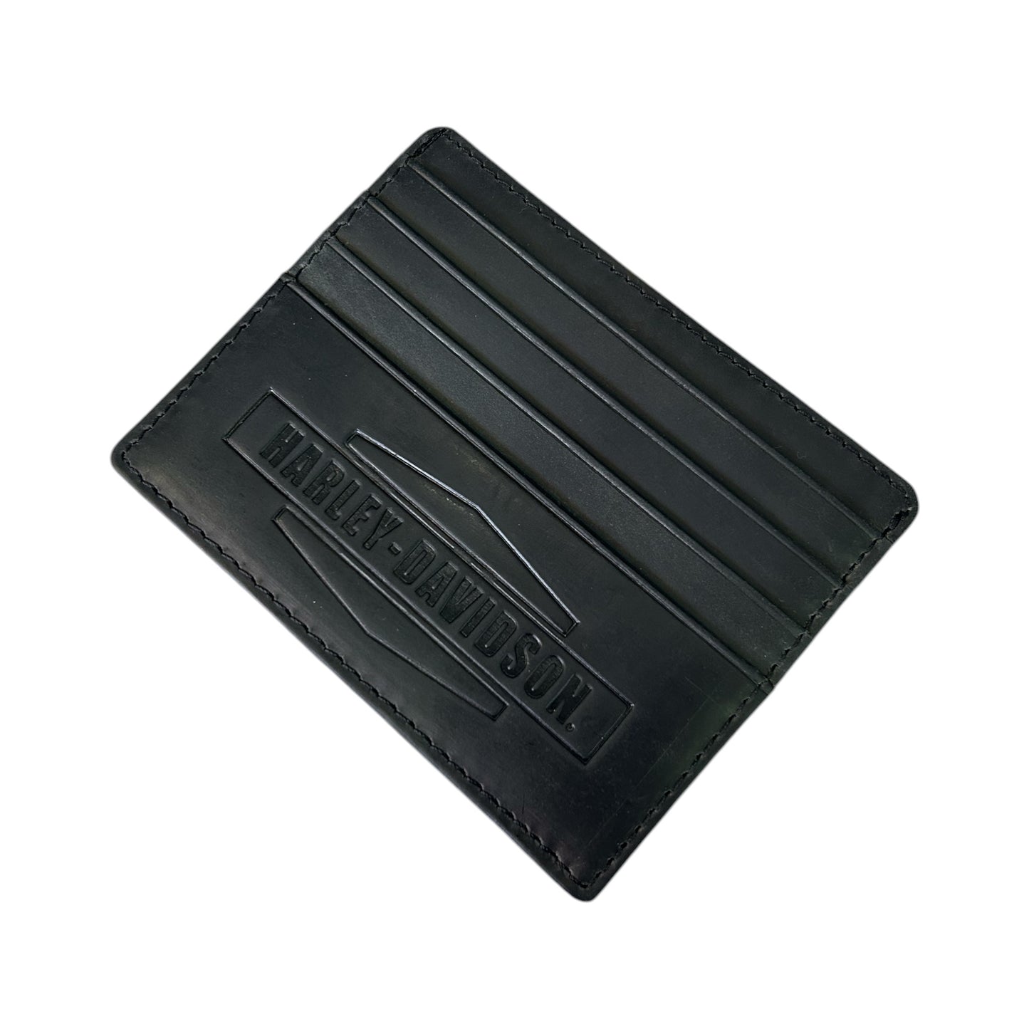 CRAZY HORSE FRONT POCKET WALLET BLACK
