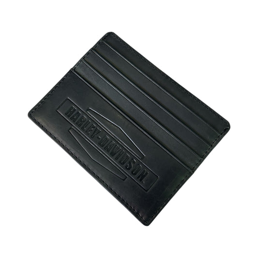 CRAZY HORSE FRONT POCKET WALLET BLACK