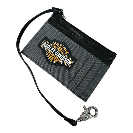 H-D OIL CAN CARD CASE - GREY