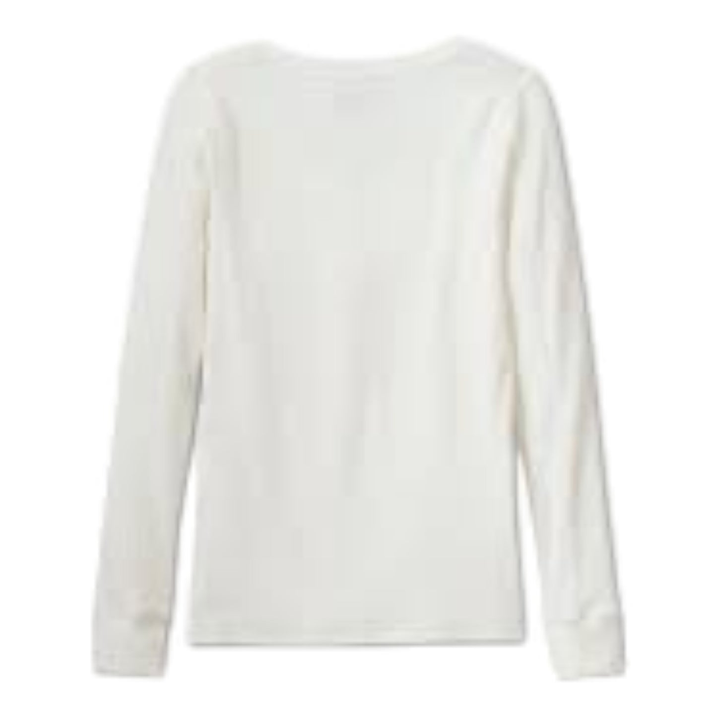WOMEN'S TIMELESS LONG SLEEVE HENLEY - OFF WHITE