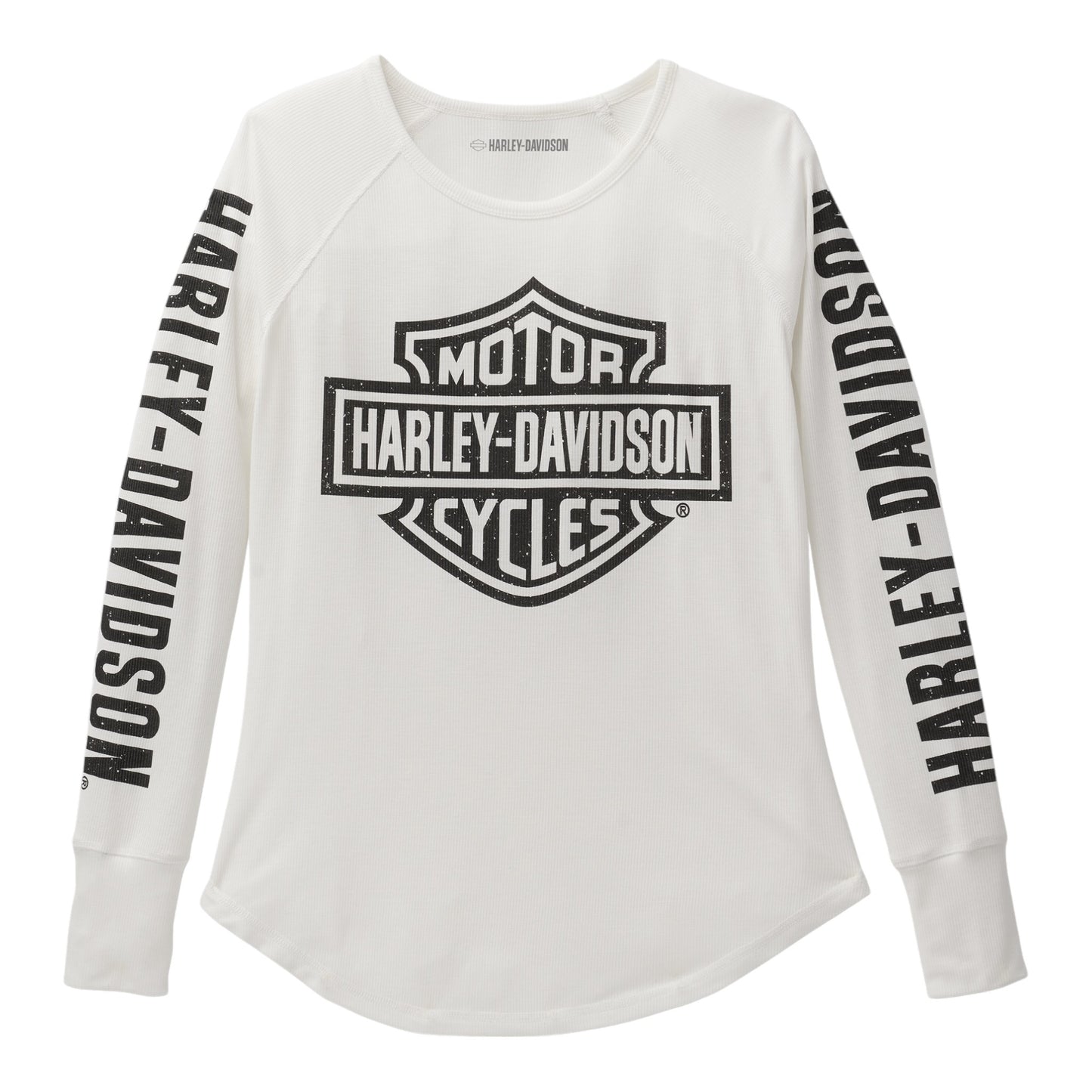 WOMEN'S AUTHENTIC BAR & SHIELD RIB-KNIT TOP - WHITE