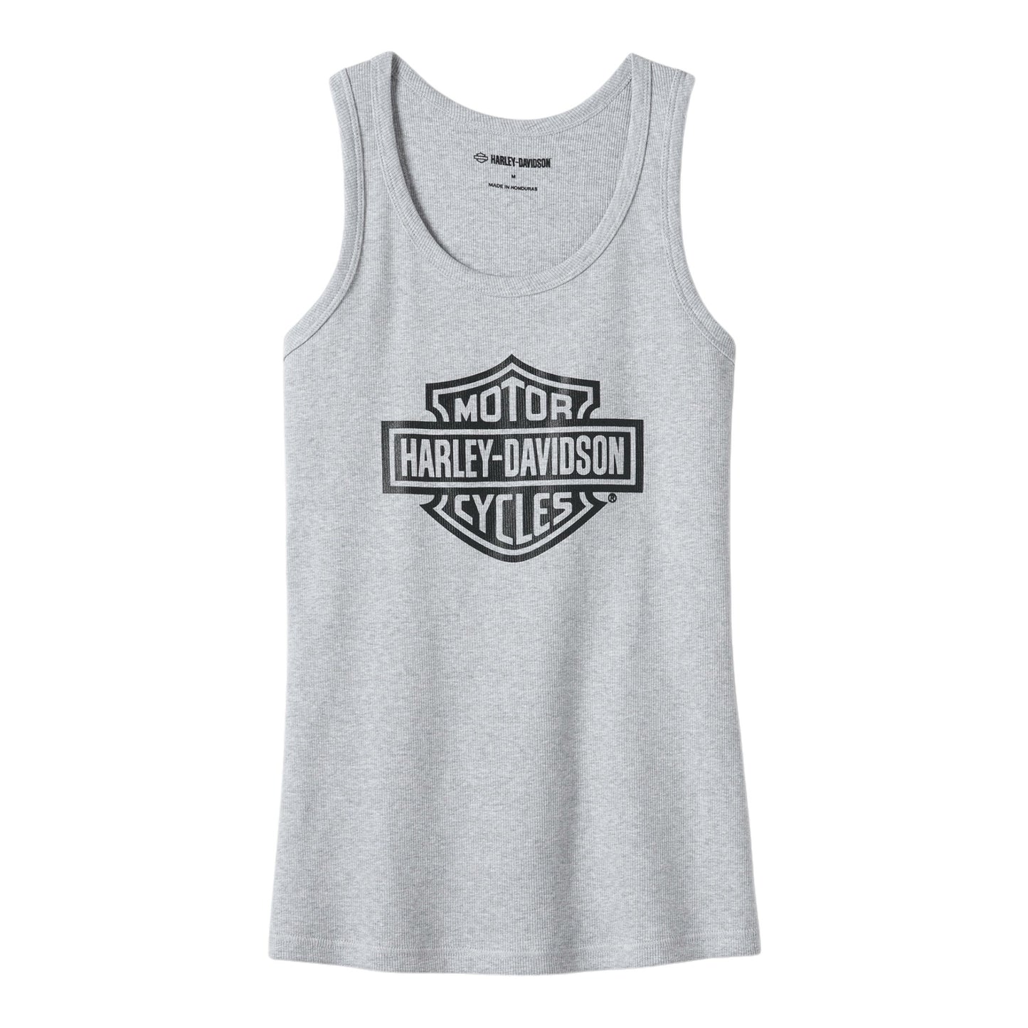 WOMEN'S BAR & SHIELD TANK TOP - LIGHT GREY