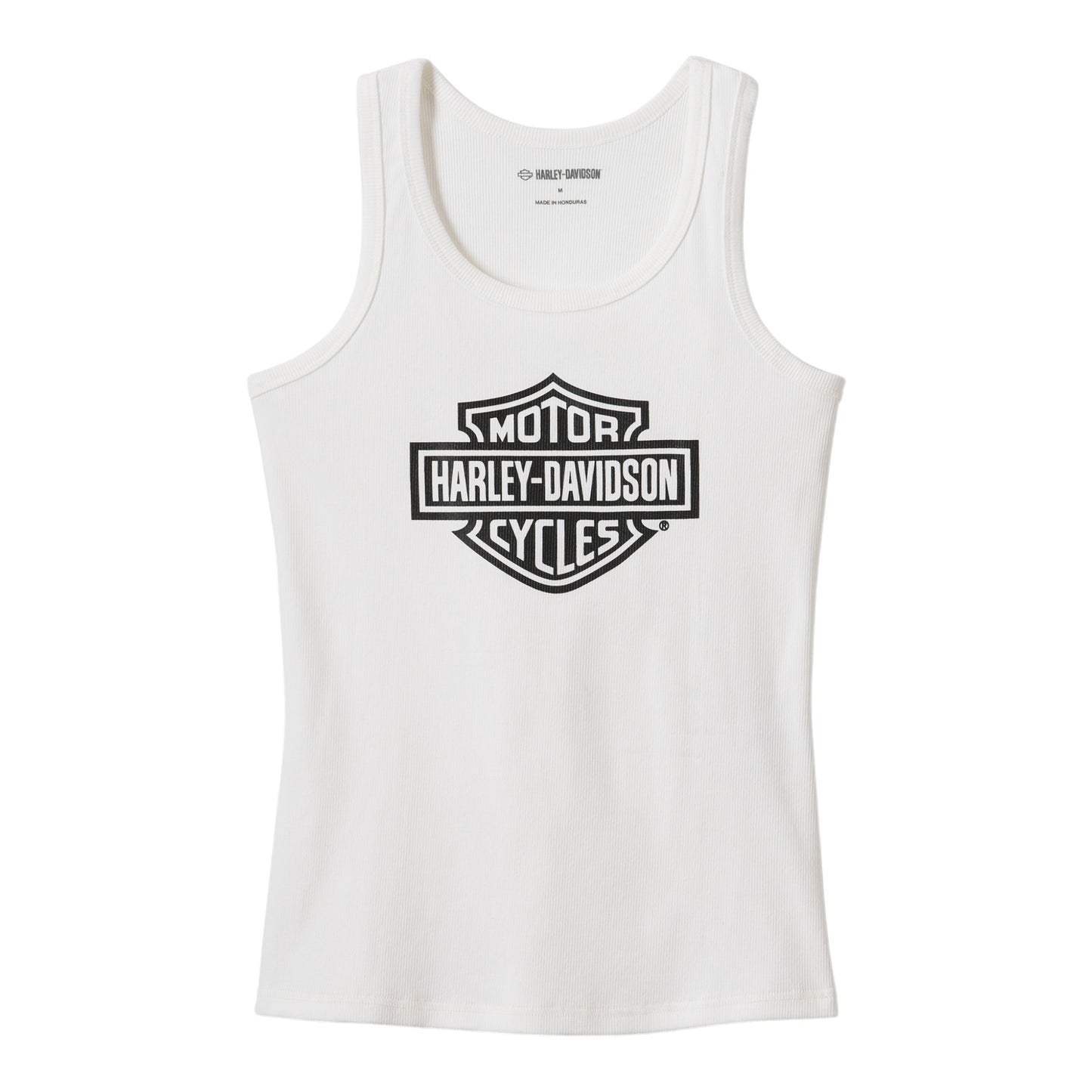 WOMEN'S BAR & SHIELD TANK TOP - WHITE