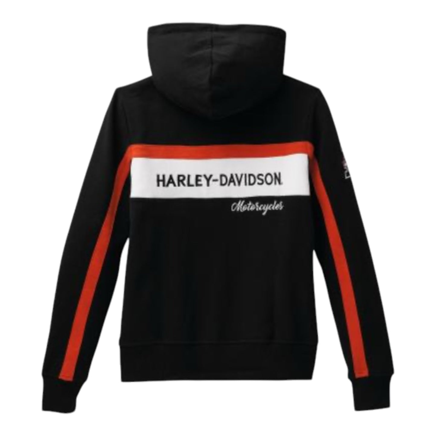 WOMEN'S RALLY STRIPE ZIP FRONT HOODIE - COLORBLOCK