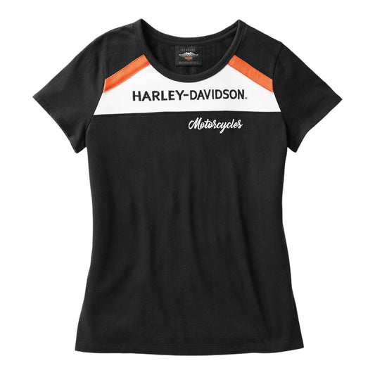 WOMEN'S ACCELERATE STRIPE KNIT TOP - BLACK