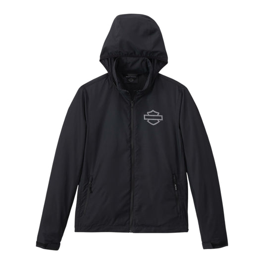 WOMEN'S H-D FLEX LAYERING SYSTEM HOODED MID LAYER - BLACK