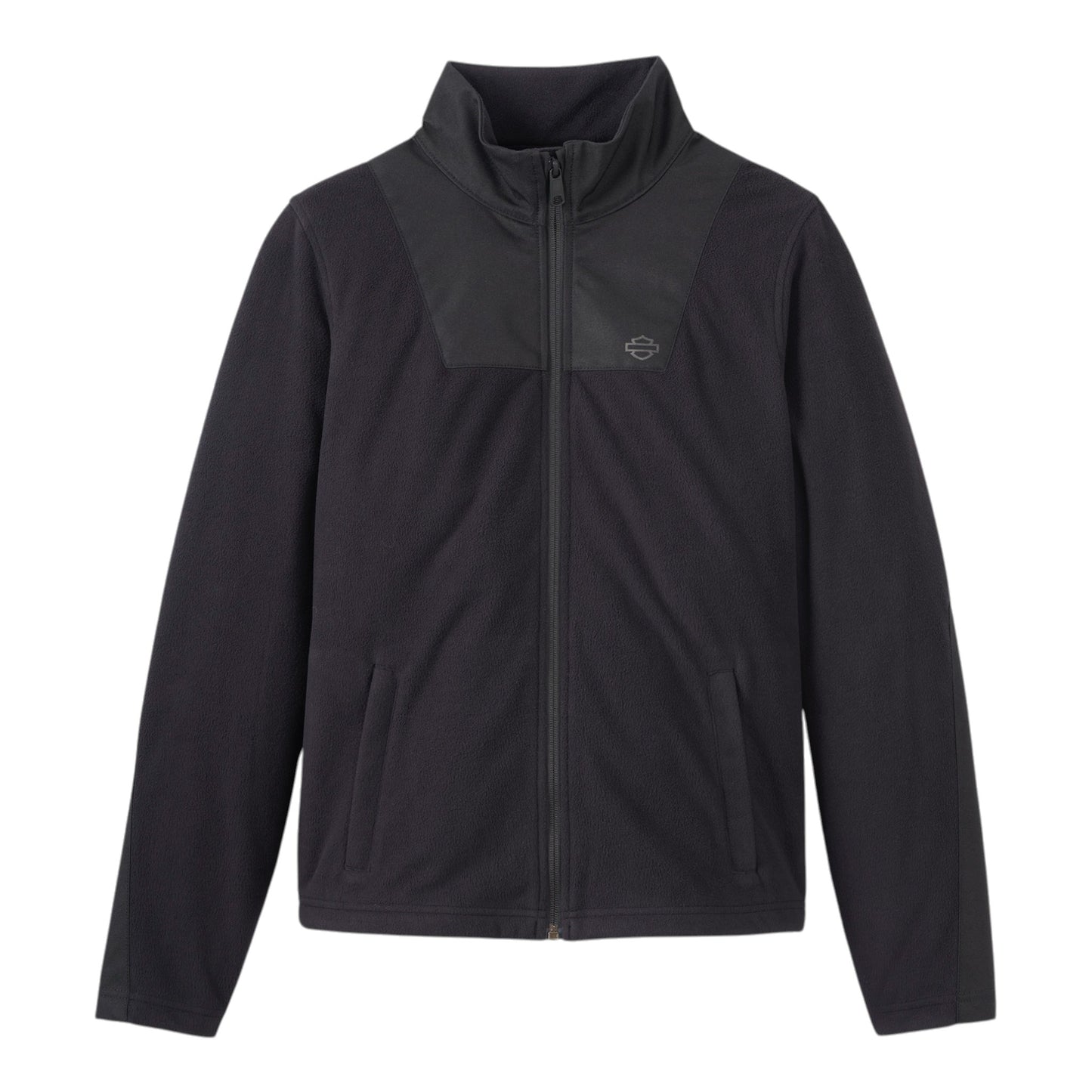 H-D FLEX LAYERING SYSTEM FLEECE ZIP MID LAYER - BLACK