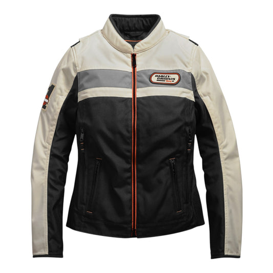 WOMEN'S FENNIMORE RIDING JACKET - BLACK/OFF WHITE