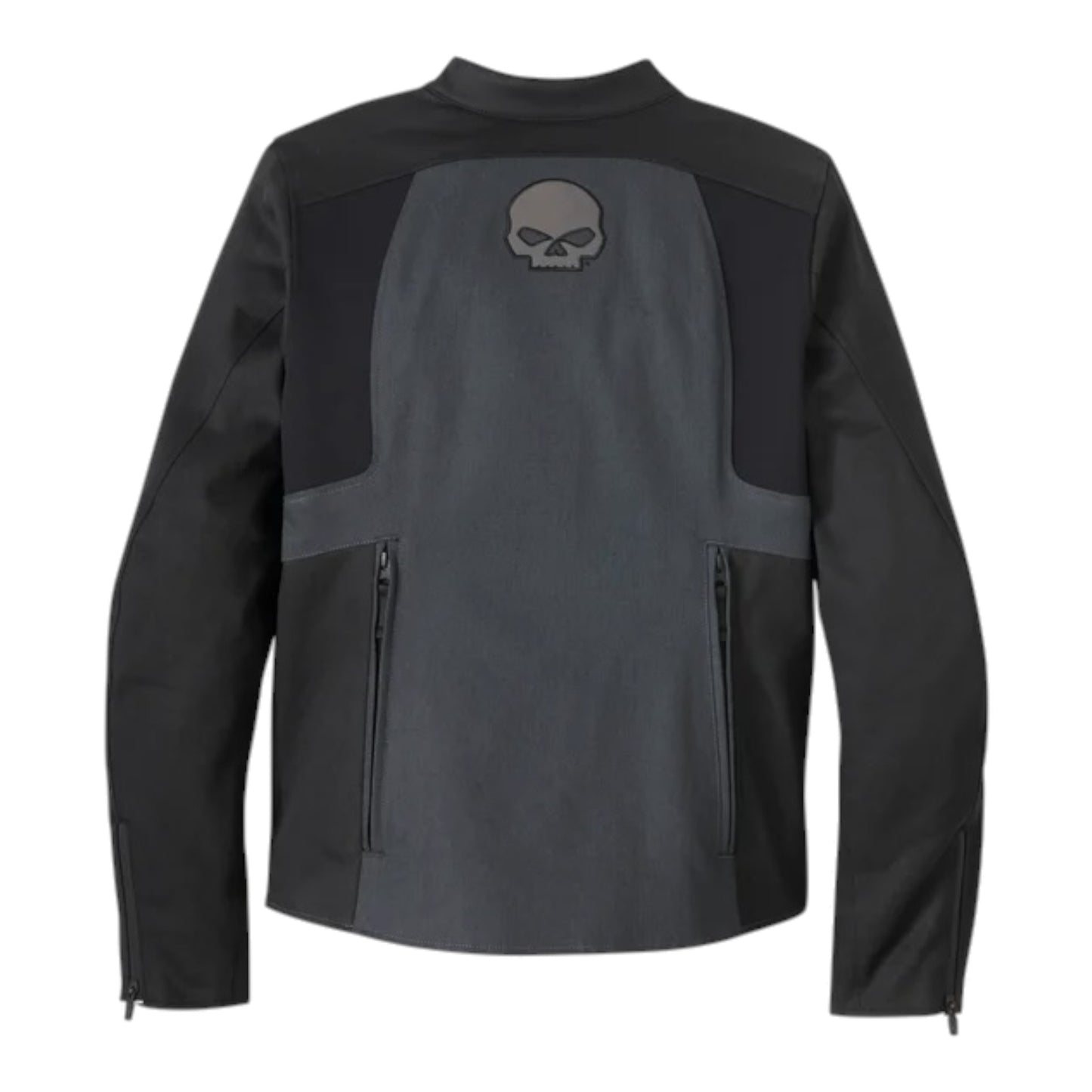 WOMEN'S WILLIE G SKULL GRAPHIC TRIPLE VENT SYSTEM 2.0 TEXTILE RIDING JACKET - BLACK/DARK GREY