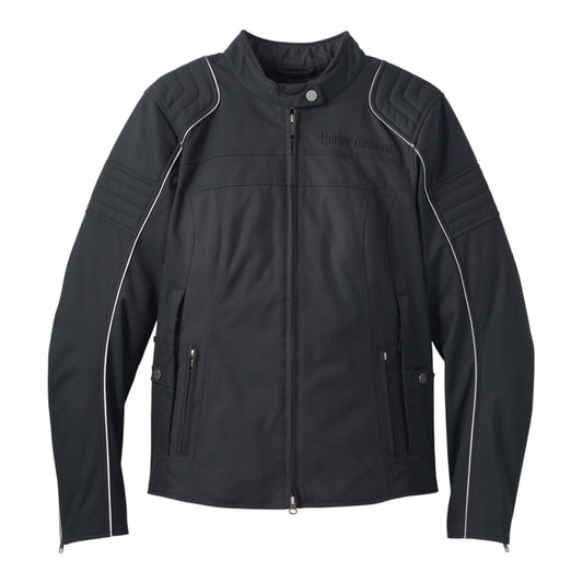 HYBRID TRIPLE VENT SYSTEM RIDING JACKET - BLACK