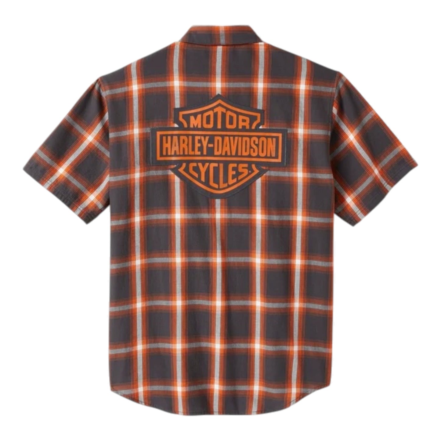 BAR & SHIELD STAPLE SHORT SLEEVE SHIRT - ORANGE