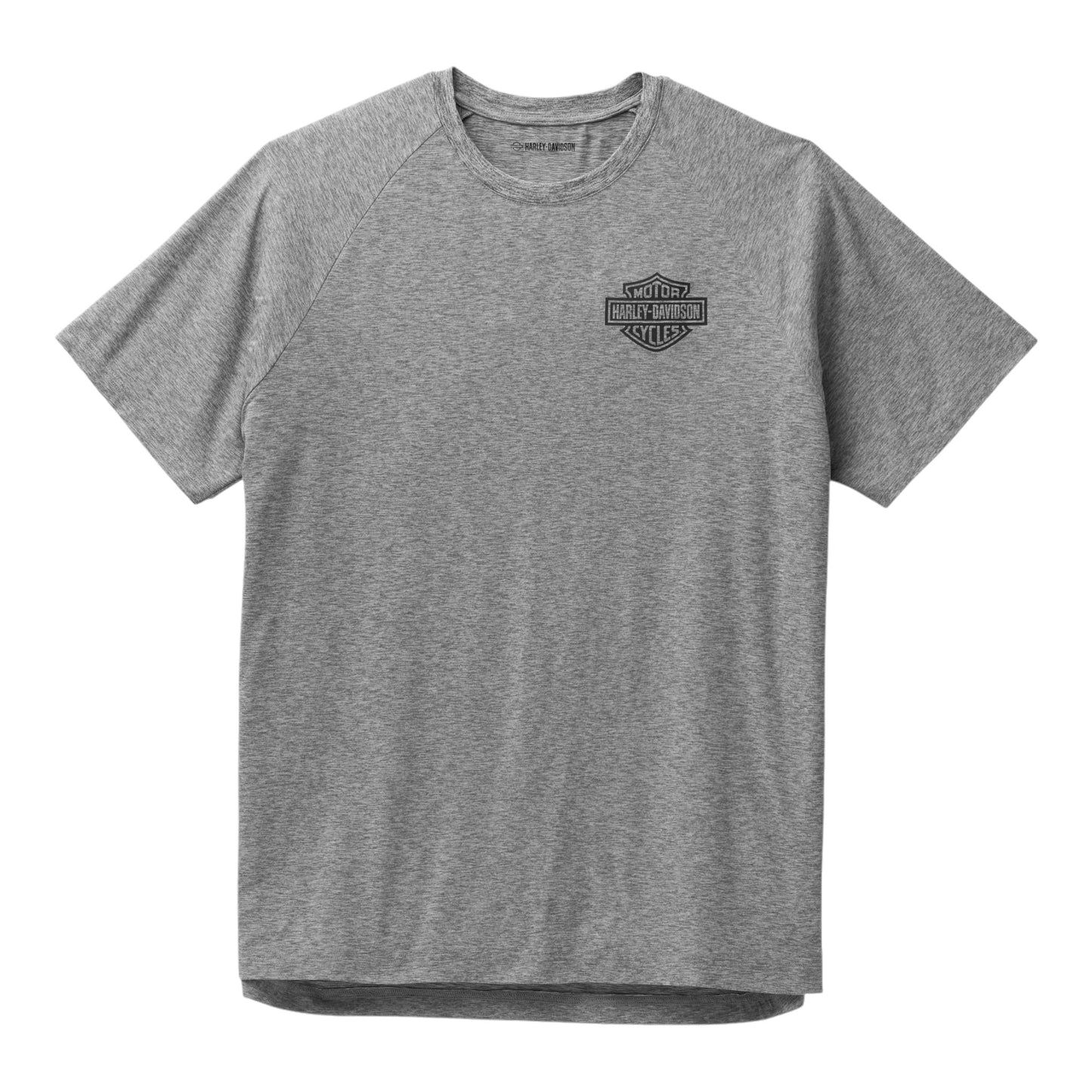 MEN'S PERFORMANCE BAR & SHIELD SHORT SLEEVE TEE - LIGHT GREY