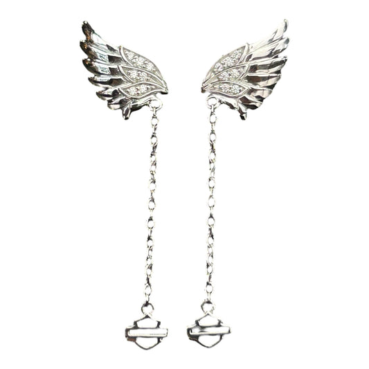 BLING WING B&S DROP EARRINGS