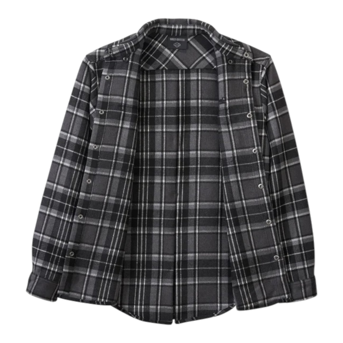 MEN'S HARLEY-DAVIDSON PREMIUM OVERSHIRT - BLACK PLAID
