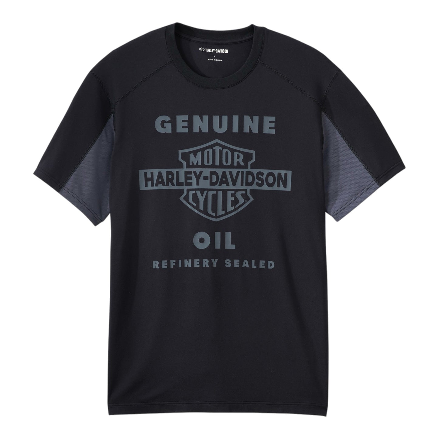 MEN'S H-D TECH MESH TEE - BLACK