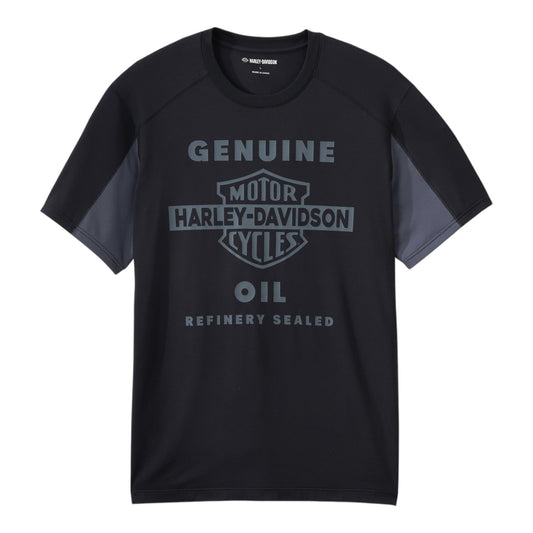 MEN'S H-D TECH MESH TEE - BLACK