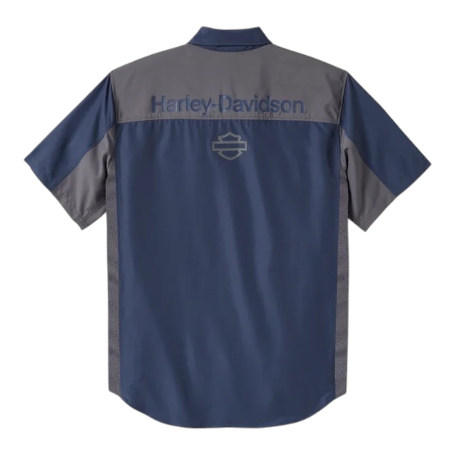 H-D TECH QUICK DRY SHIRT - BLUE/GREY