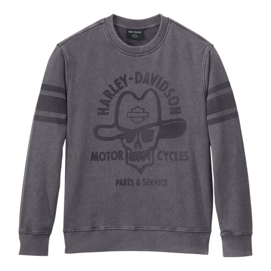 COWBOY RIDER FRENCH TERRY CREWNECK - DARK GREY