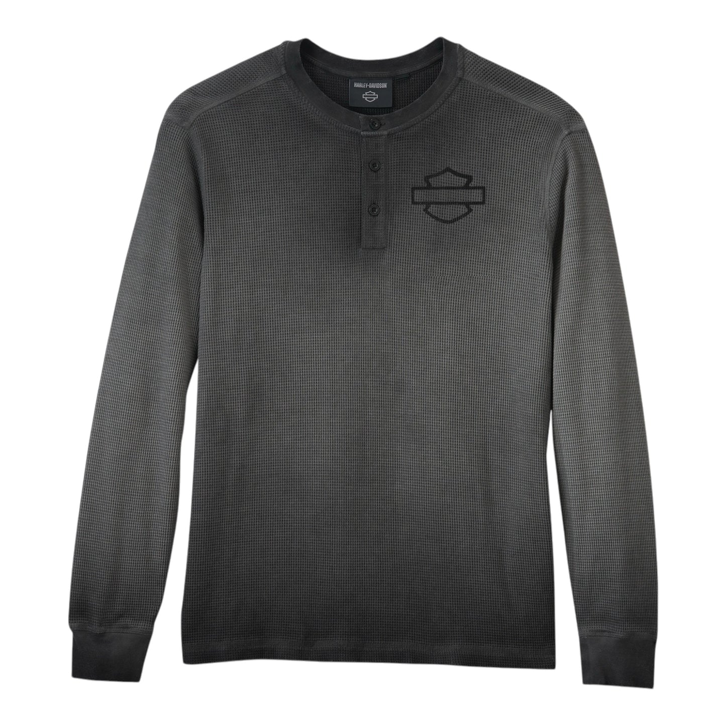 COWBOY RIDER THERMAL HENLEY - DARK GREY