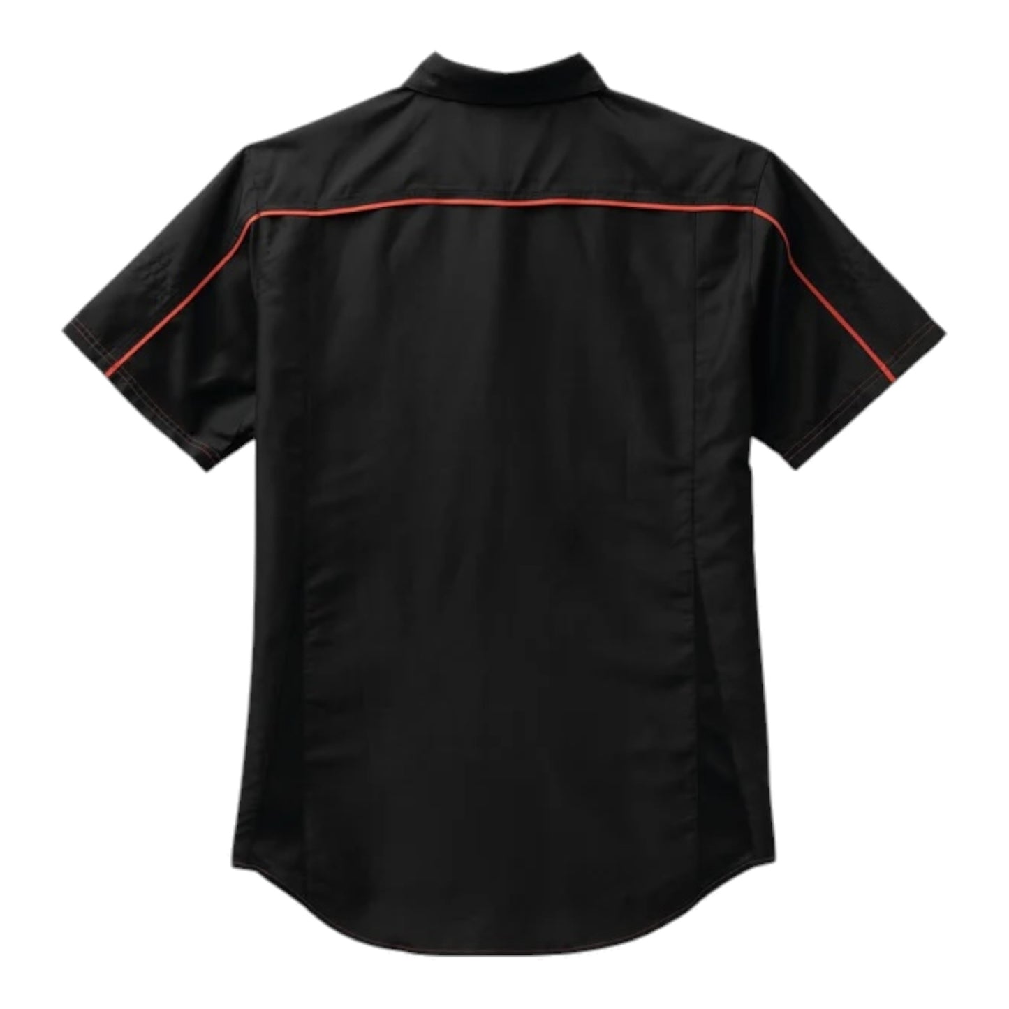 MEN'S PERFORMANCE BAR & SHIELD SHIRT - BLACK/ORANGE