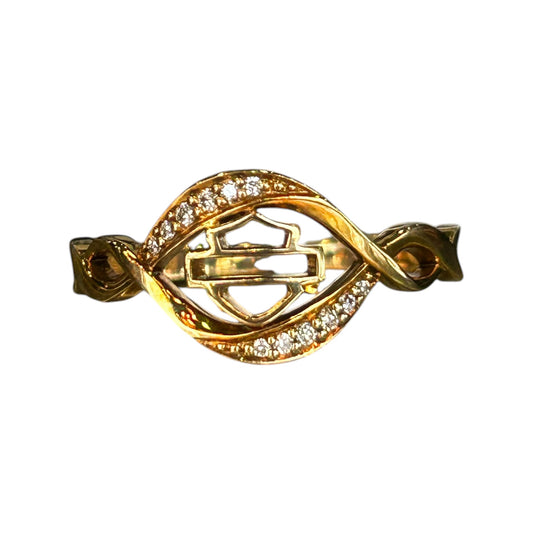 10K GOLD BLING INFINITY RING