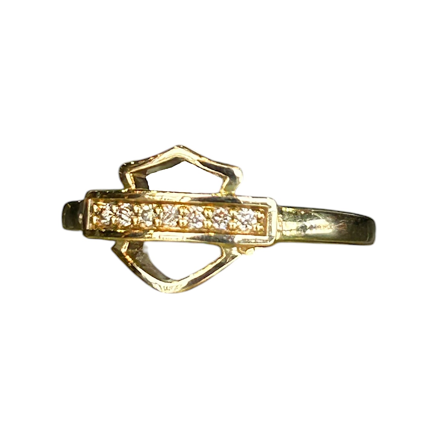 10K GOLD B&S RING WITH DIAMONDS