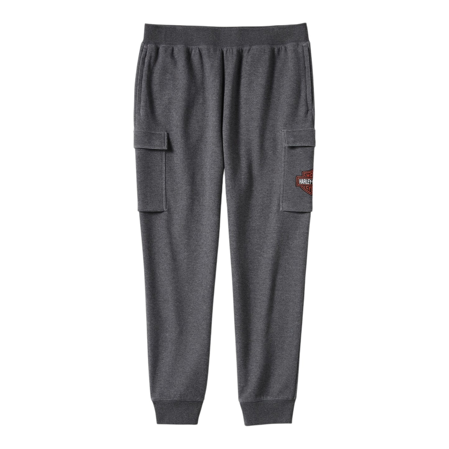 ESSENTIAL FLEECE CARGO PANTS - CHARCOAL GREY