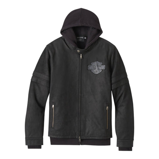 MEN'S ENTHUSIAST 3-IN-1 LEATHER JACKET - BLACK