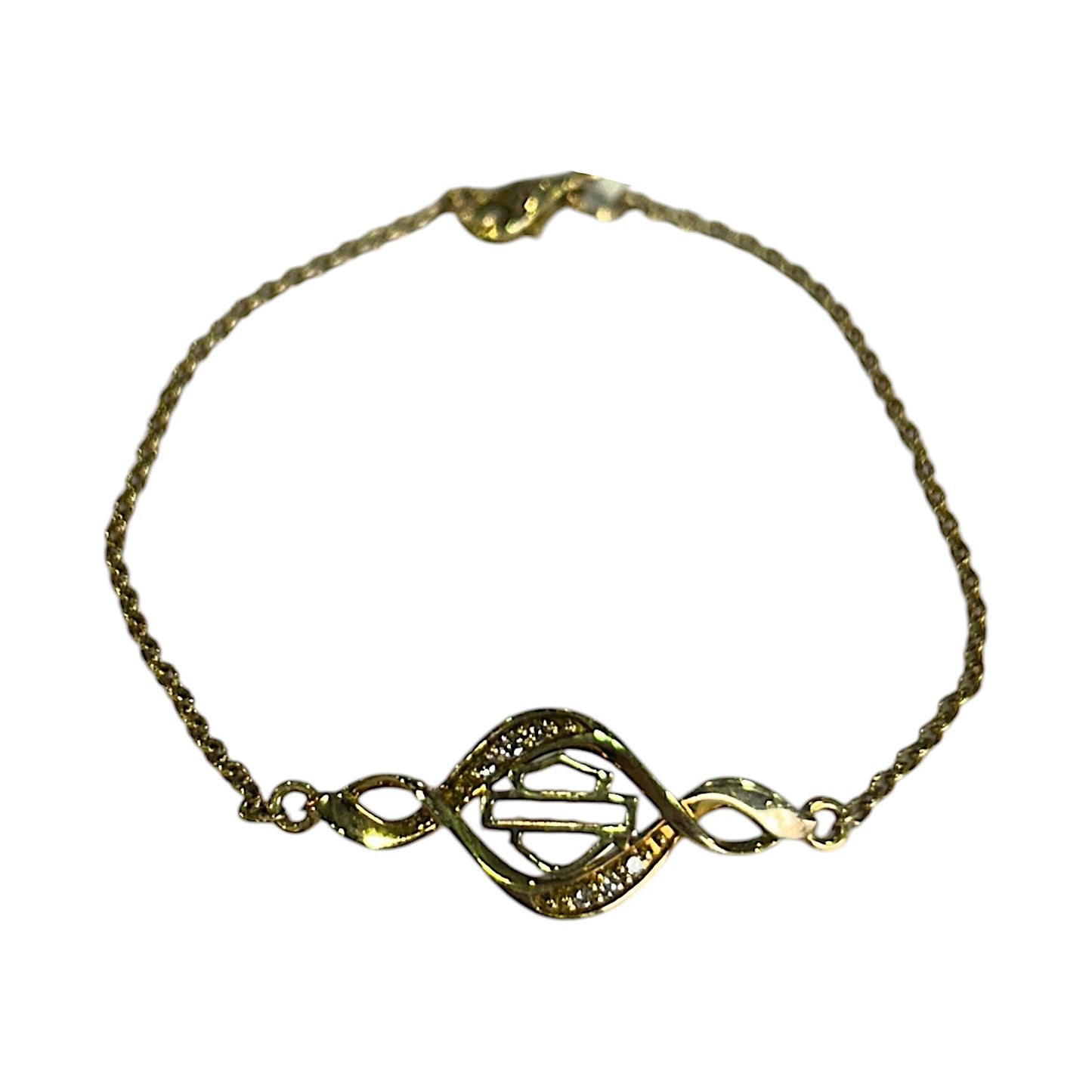 10KT GOLD BLING INFINITY BRACELET