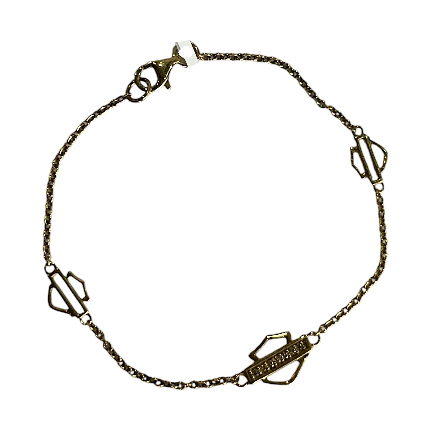 10KT GOLD B&S BRACELET WITH DIAMONDS