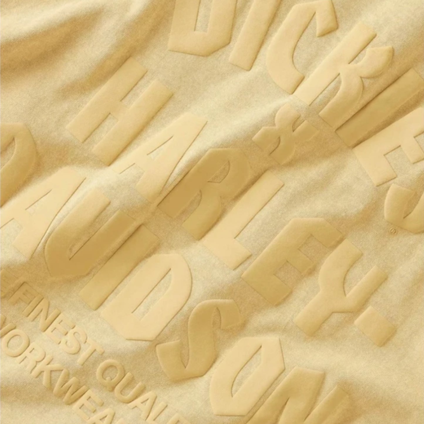DICKIES X HARLEY-DAVIDSON HEAVYWEIGHT PIGMENT DYED SHORT SLEEVE TEE - HD GOLD