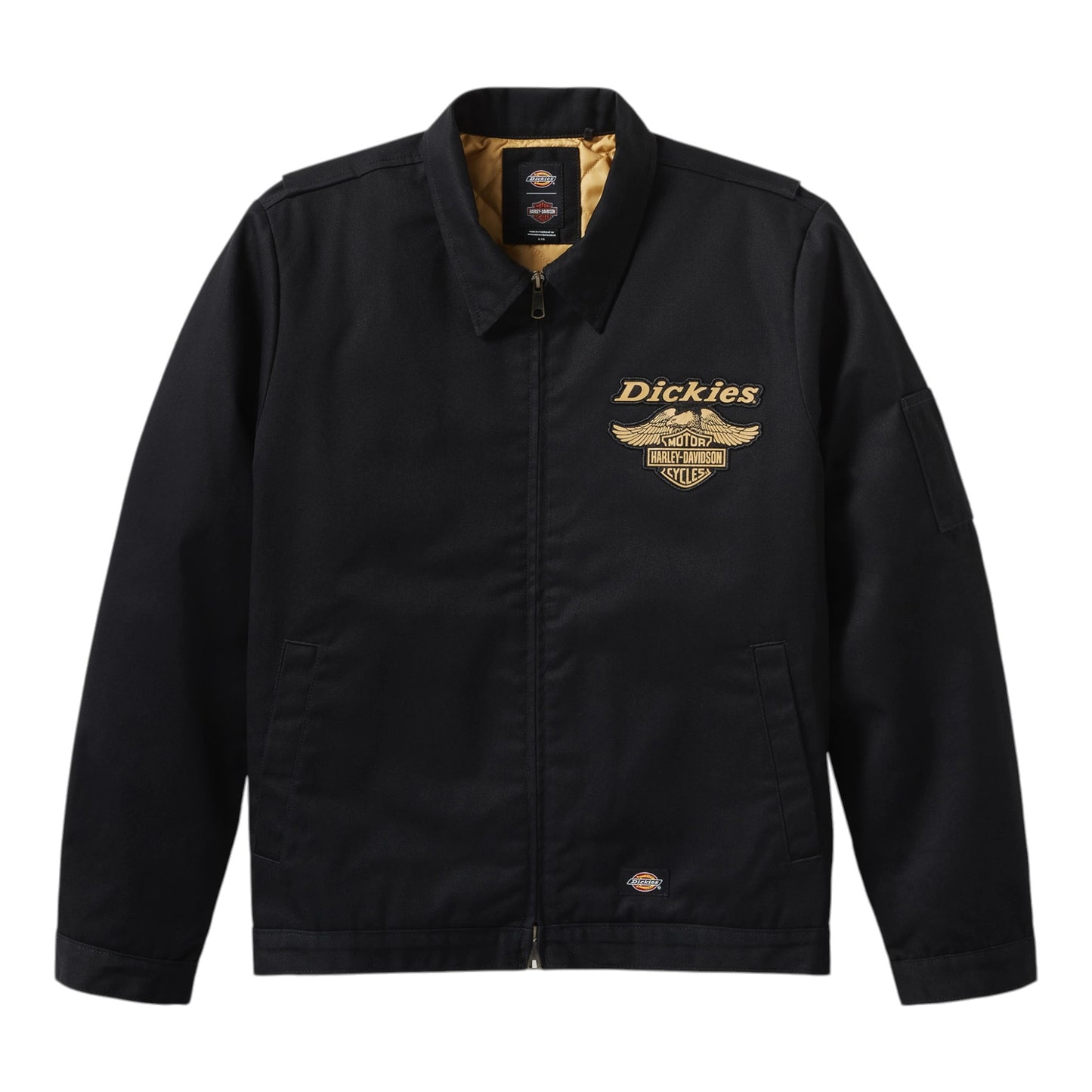 DICKIES X HARLEY-DAVIDSON QUILTED LINED EISENHOWER JACKET - BLACK