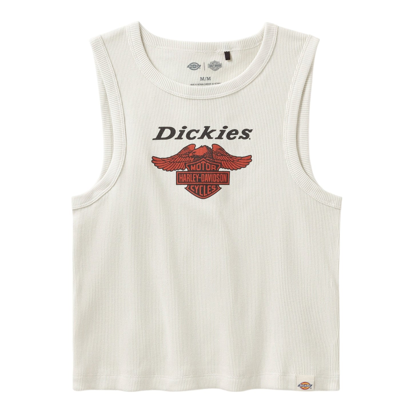 DICKIES X HARLEY-DAVIDSON RACERBACK CROPPED EAGLE TANK - CREAM