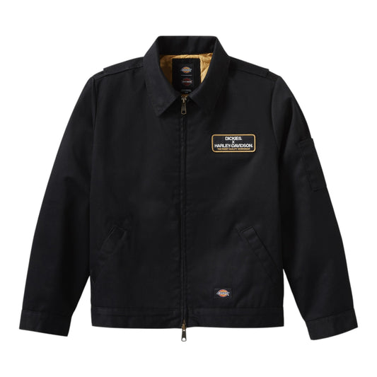 DICKIES X HARLEY-DAVIDSON WOMEN'S QUILTED LINED EISENHOWER JACKET - BLACK