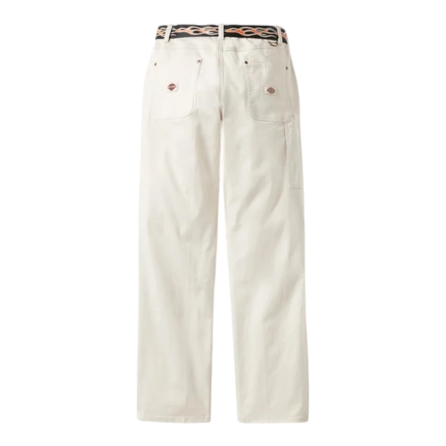DICKIES X HARLEY-DAVIDSON WOMEN'S FLEX FIT DOUBLE POCKET CARPENTER PANTS - CREAM