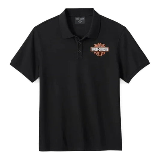 POLO - KNIT,BLACK