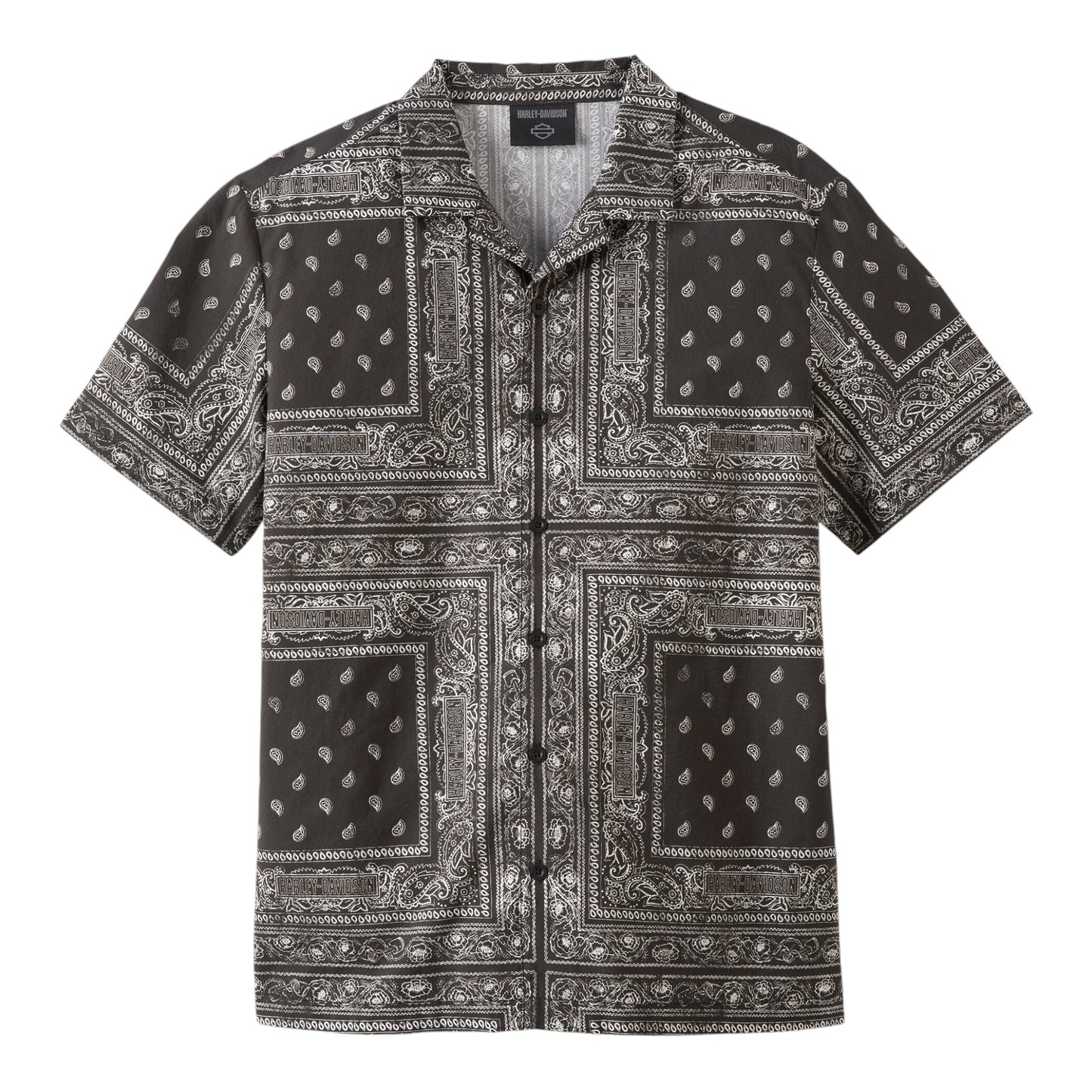 SHIRT- WOVEN, BANDANA PRINT