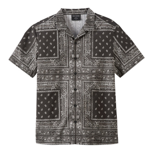 SHIRT- WOVEN, BANDANA PRINT