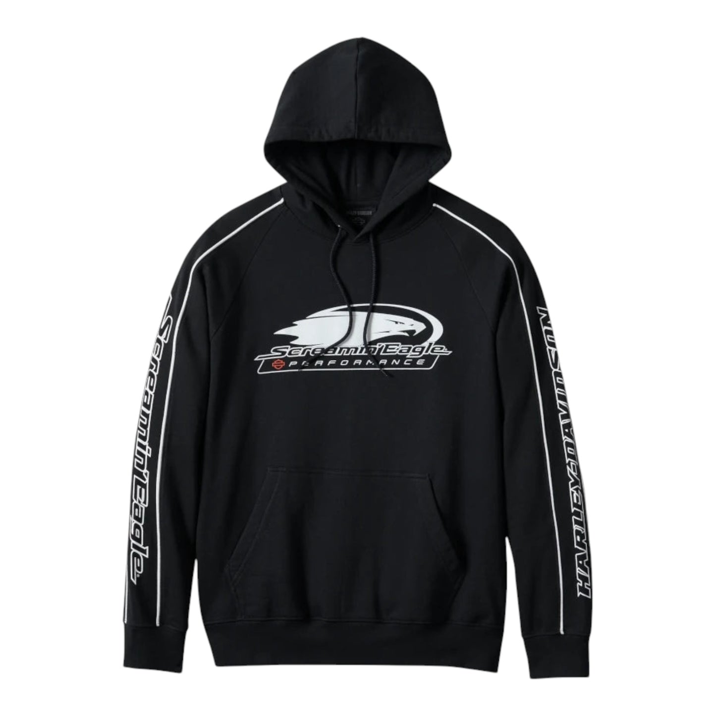 HOODIE-SCREAMING EAGLE, KNIT, BLACK